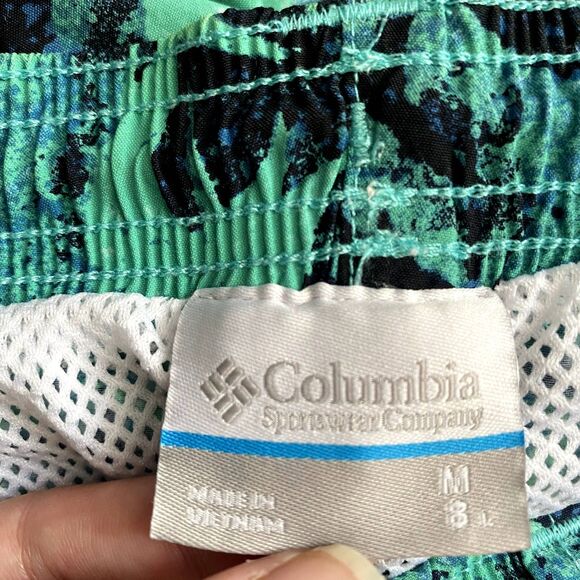 Columbia PFG Men's Super Back Cast Swim Trunks Blue Shark Fish Print Size Medium - Picture 6 of 7